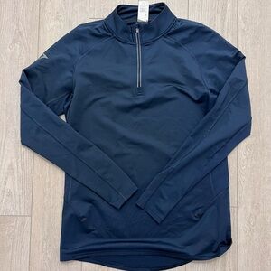 Gymshark Men’s Navy 1/4 Zip Performance Pullover Athletic Top Small